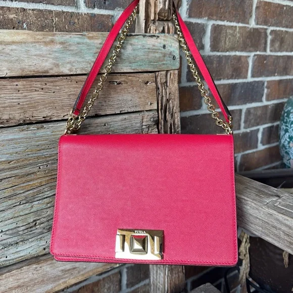 Furla Mimi Mini Hot Pink Crossbody Bag - Picture 14 of 14